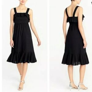 J Crew Cotton Swiss Dot Midi Dress